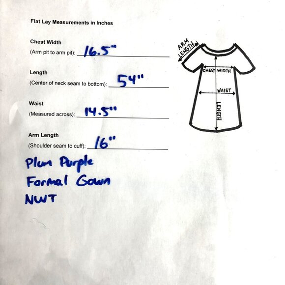 NWT MGNY Madeline Gardner Ruched Off Shoulder Evening Gown Sz 6 Plum Dress $394 - Picture 7 of 16